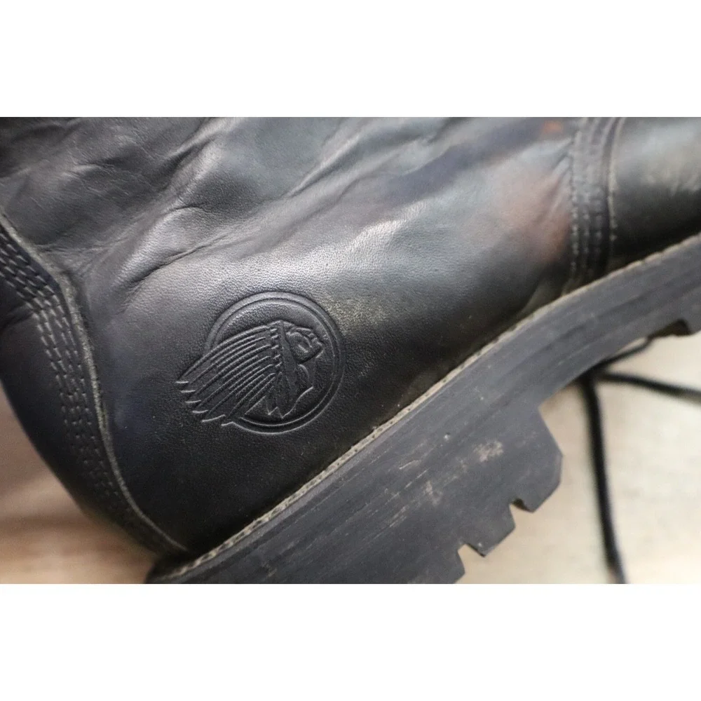 Indian Motorcycle Boots Mens Size 10 W Black Leather - Picture 10 of 13